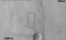 Exomars - image de Schiaparelli par MRO après l'atterrissage