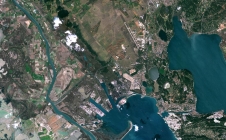 La plaine de La Crau (au nord du port de La Fos sur Mer) - zone référente - vue par Sentinel-2A