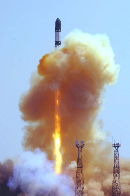 Successful launch of the converted Dnepr missile Tuesday 15 June from Yasny, Russia. Credits: Kosmotras.