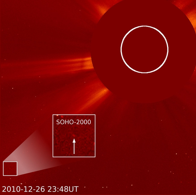 SOHO’s 2,000th comet. Credits: SOHO/Karl Battams.